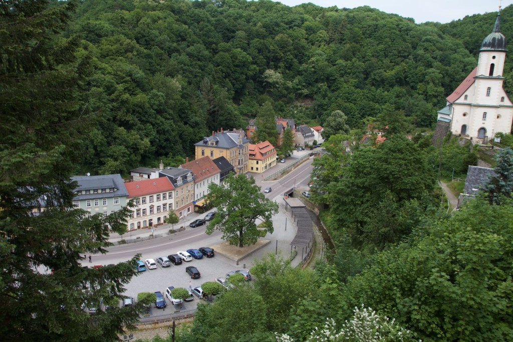 Blick von der Burg Tharandt